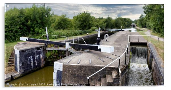 Grand Union Canal Acrylic by Stuart Wyatt