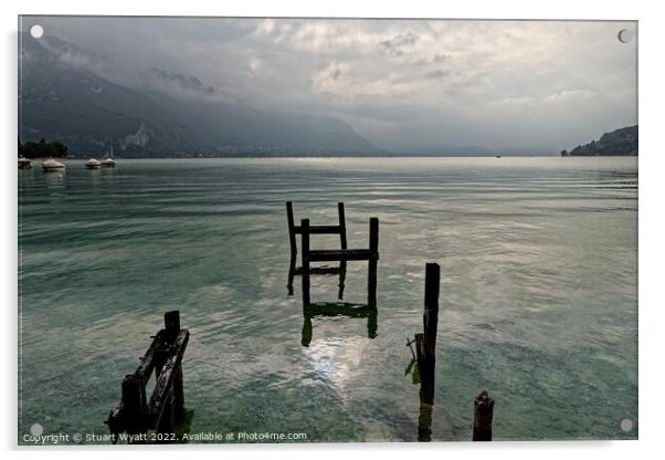 Lake Annecy, France Acrylic by Stuart Wyatt