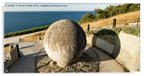 The Great Globe at Durlston Country Park, Swanage Acrylic by Stuart Wyatt