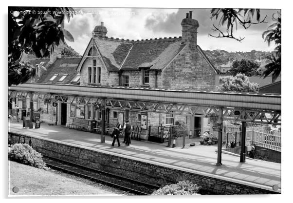 Swanage Railway Station Acrylic by Stuart Wyatt