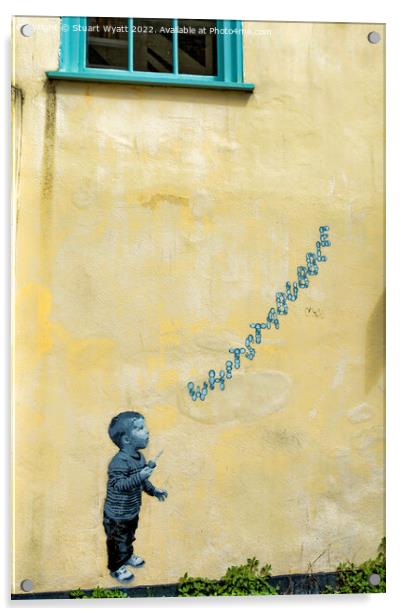 Whitstable Boy Acrylic by Stuart Wyatt