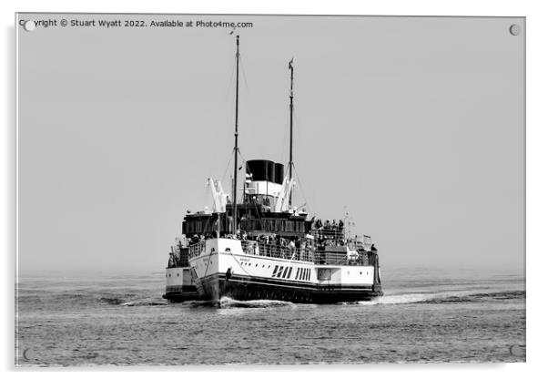 Paddle Steamer Waverley Acrylic by Stuart Wyatt