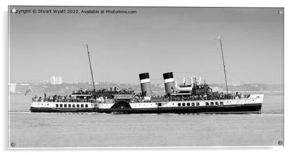 Paddle Steamer Waverley Acrylic by Stuart Wyatt