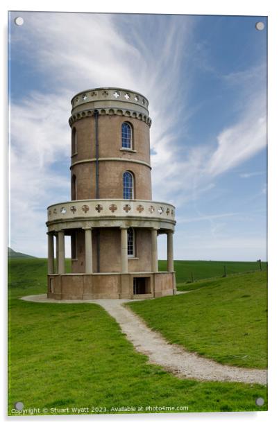 Clavell Tower, Kimmeridge, Purbeck, Dorset Acrylic by Stuart Wyatt