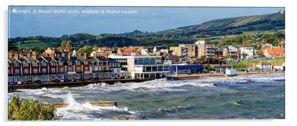 Swanage Panoramic Acrylic by Stuart Wyatt