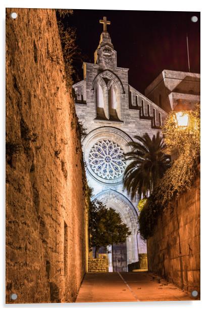 Alcudia Sant Jaume Church Acrylic by Alex Winter