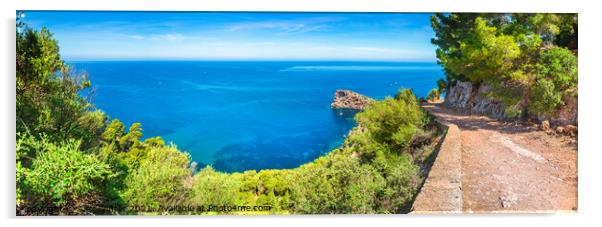 Mallorca island panorama Acrylic by Alex Winter