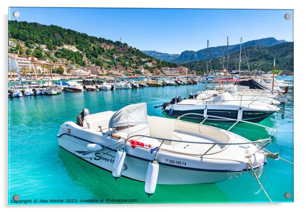 Port de Soller, Mallorca Spain Acrylic by Alex Winter