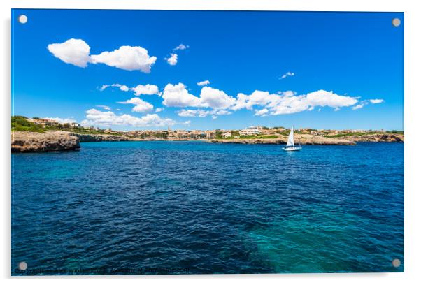 Porto Cristo, seaside on Majorca Acrylic by Alex Winter