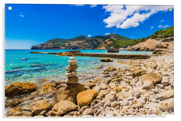 Idyllic bay on Mallorca Acrylic by Alex Winter