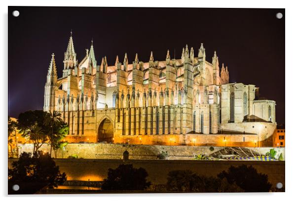 Palma Cathedral Acrylic by Alex Winter