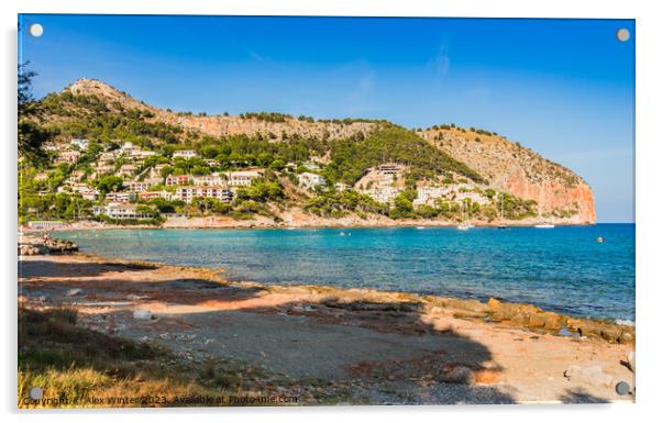 Canyamel beach on Mallorca Acrylic by Alex Winter