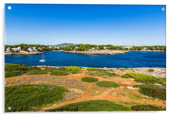 Majorca island, seaside view of Cala D'Or Acrylic by Alex Winter