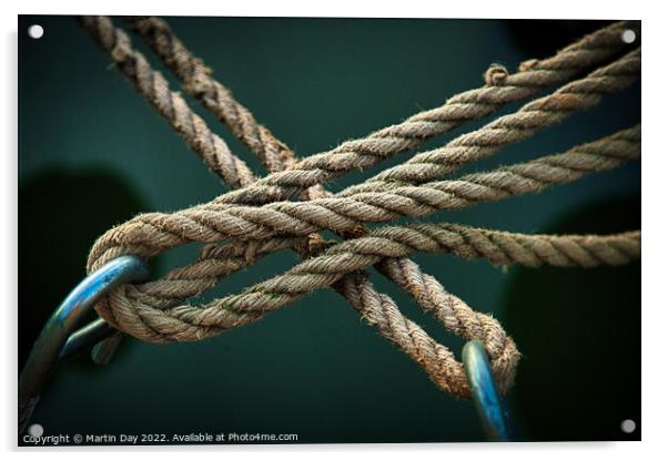 Secure Mooring Acrylic by Martin Day