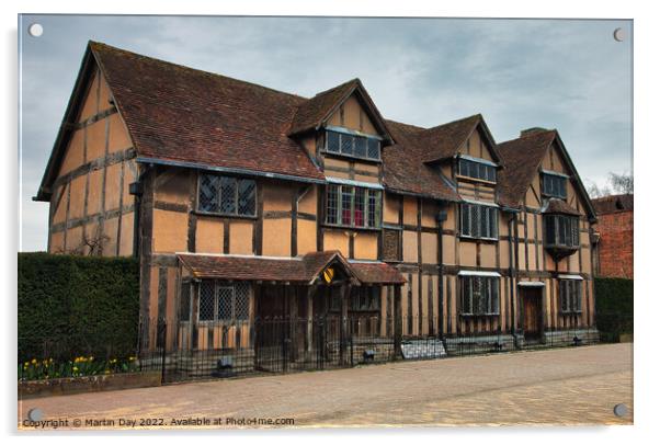 Shakespeare's Birthplace: Where Genius was Born Acrylic by Martin Day