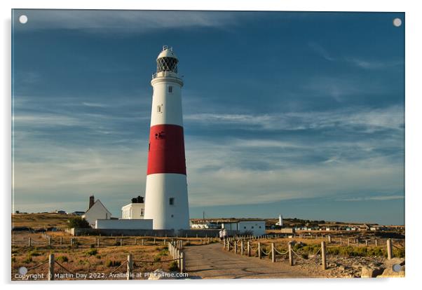 The Lighthouse at Portland Bill Acrylic by Martin Day