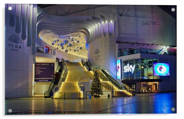 O2 Greenwich Grand Stairs Acrylic by Gareth Parkes