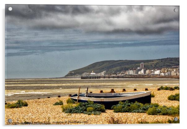 Beachy Head on the horizon  Acrylic by Gareth Parkes