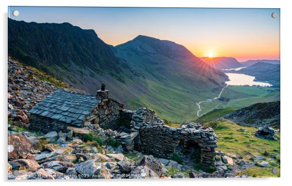 Warnscale Bothy Acrylic by Mark Hetherington