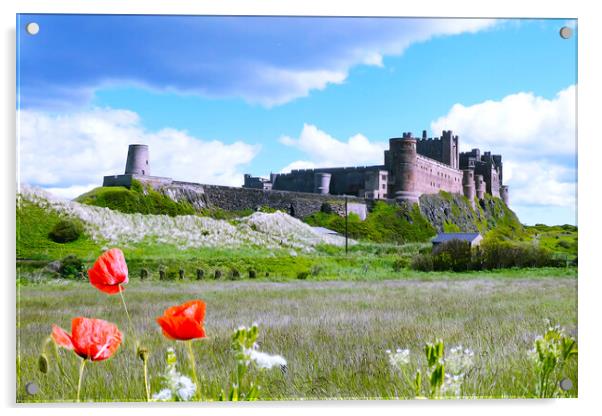 Bamburgh Castle Acrylic by Picture Wizard