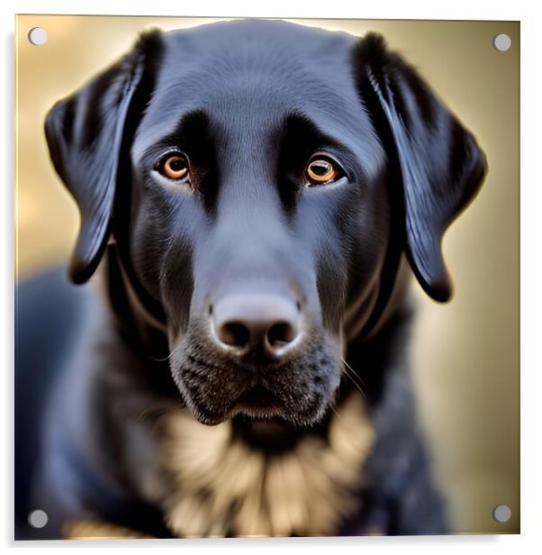 Black Lab Acrylic by Picture Wizard