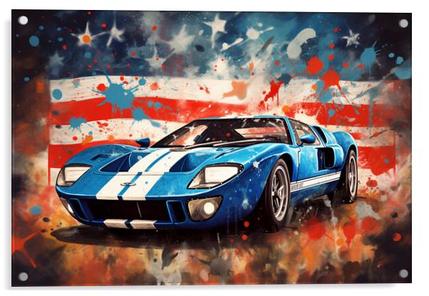 GT40 Splatter Acrylic by Picture Wizard
