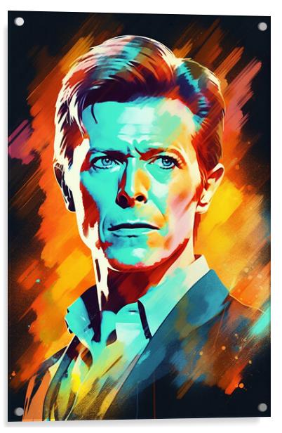 Bowie Art Acrylic by Picture Wizard