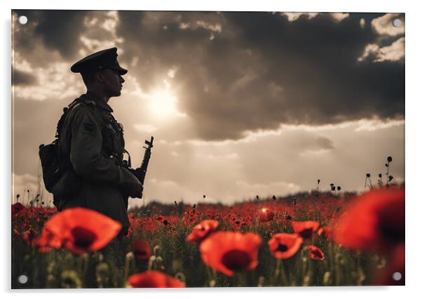 Poppy Remembrance Acrylic by Picture Wizard
