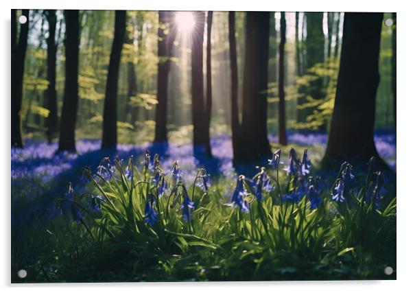 Bluebell Wood Acrylic by Picture Wizard