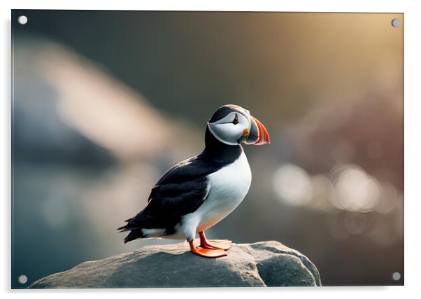 Puffin Acrylic by Picture Wizard