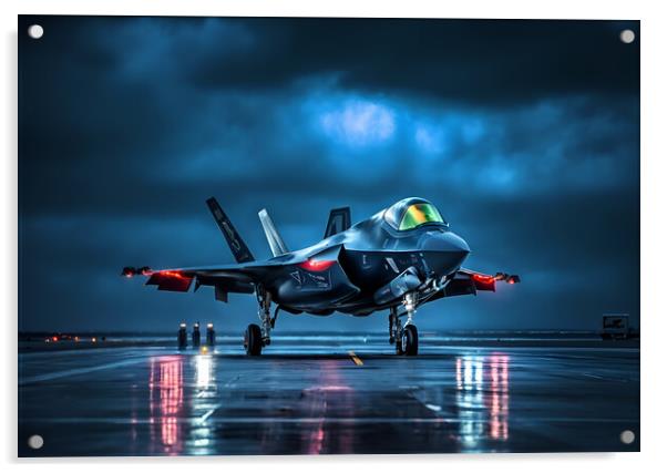 Lockheed Martin F35 Lightning II Acrylic by Picture Wizard
