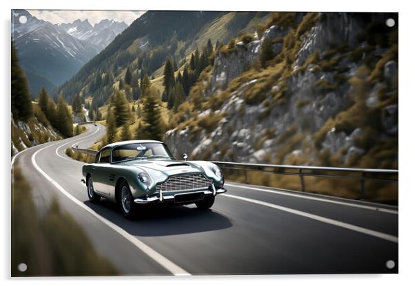 Aston Martin DB5 Acrylic by Picture Wizard