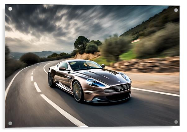 Aston Martin Acrylic by Picture Wizard