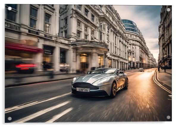 Aston Martin Vanquish Acrylic by Picture Wizard