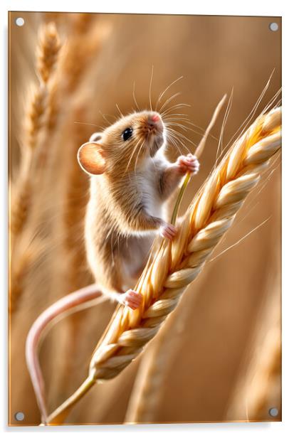 Harvest Mouse Acrylic by Picture Wizard