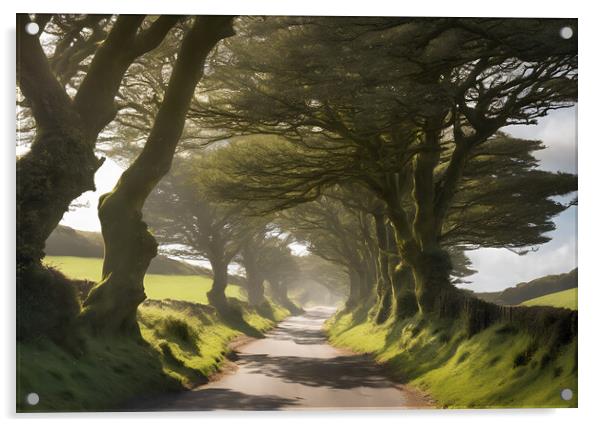 Avenue of Beech Trees Acrylic by Picture Wizard