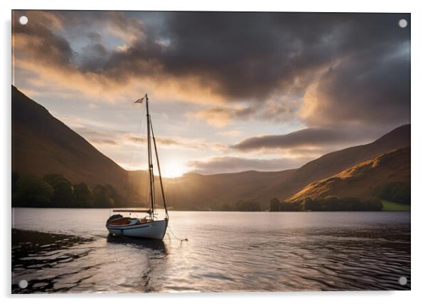 Ullswater Sunrise Acrylic by Picture Wizard