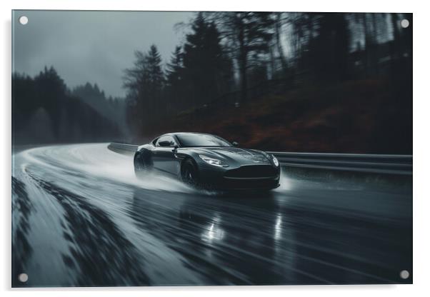 Aston Martin Supercar Acrylic by Picture Wizard