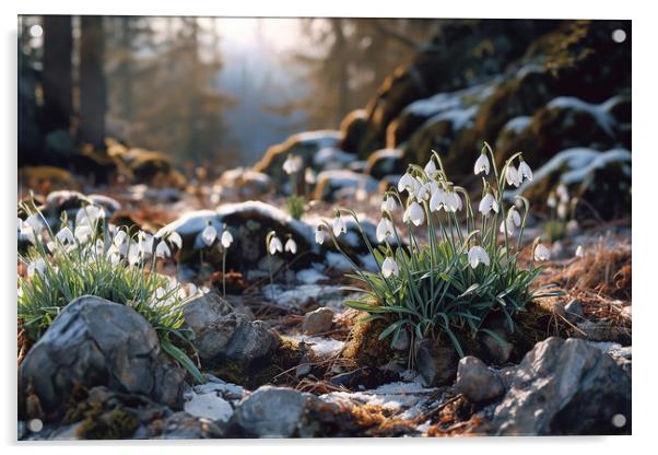 Snowdrops Acrylic by Picture Wizard