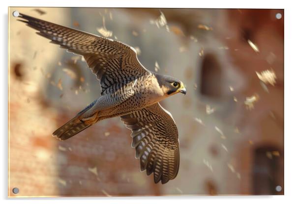 peregrine falcon Acrylic by Picture Wizard