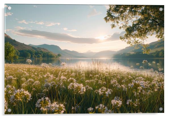 Ullswater Meadow Acrylic by Picture Wizard