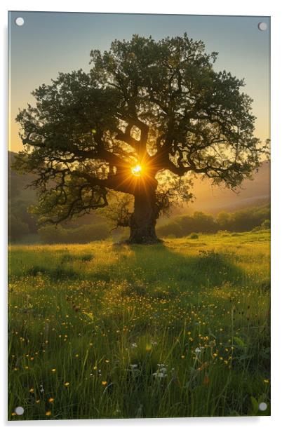 Oak Tree Acrylic by Picture Wizard