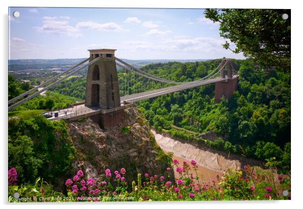 Clifton Suspension Bridge Acrylic by Chris Rose