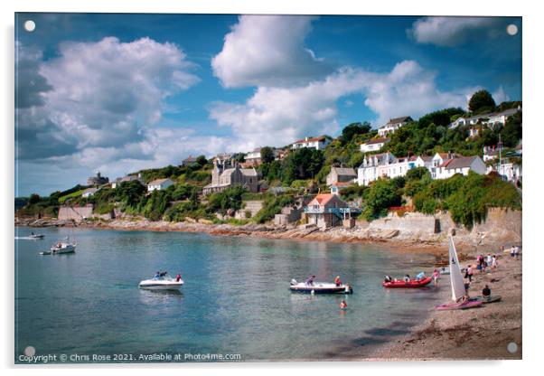 St Mawes, seaside view Acrylic by Chris Rose