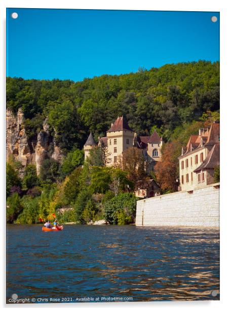 Dordogne River kayak trip Acrylic by Chris Rose