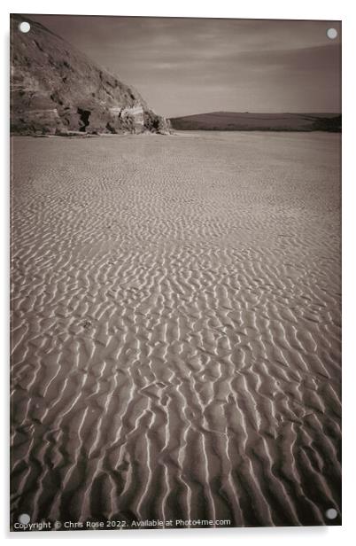 Sand ripples Acrylic by Chris Rose