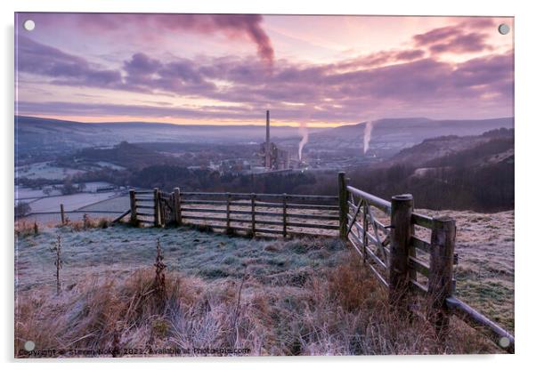 Hope Cement Works, Hope Valley, Derbyshire, UK Acrylic by Steven Nokes