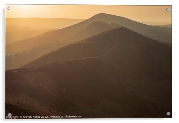 Majestic Sunrise Over Hope Valley Acrylic by Steven Nokes