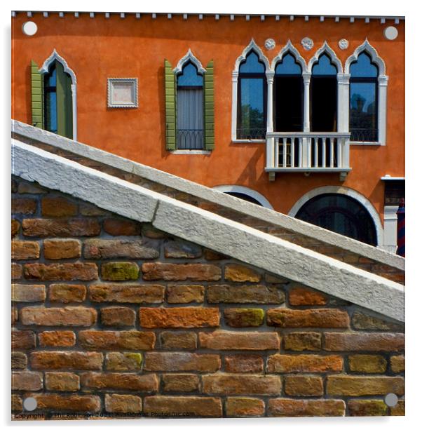 Venetian Windows and Bridge Acrylic by Phil Robinson
