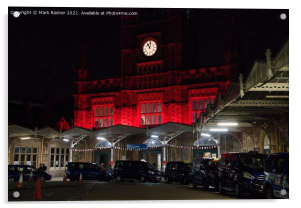 Temple Meads Remembrance Acrylic by Mark Rosher